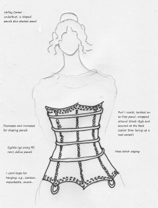 Sketch corset